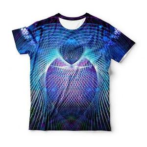 เสื้อยืดคอกลมแขนสั้นพิมพ์ลายแบบซับลิเมชั่นสำหรับผู้ชาย สไตล์ฮิปฮอป ฤดูใบไม้ผลิ ฤดูร้อน เสื้อผ้าลำลองแนวสตรีท 100% โพลีเอสเตอร์ - Product Image 5