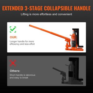 2.5 tonnellate di punta idraulica 5 tonnellate di capacità di sollevamento superiore 0.8-5.3 altezza della punta 8.9-13.4 di altezza superiore presa ad artiglio per martinetti per auto macchine - Product Image 6