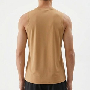เสื้อกล้ามผู้ชายสีพื้น คอโอ แห้งเร็ว ผ้าถักโพลีเอสเตอร์ เสื้อออกกำลังกายลำลอง สวมใส่สบาย เหมาะสำหรับเล่นกีฬาและฟิตเนส - Product Image 2
