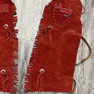 American Handmade Motorcycle <b>Leather</b> <b>Chaps</b> Cowboy Style Suede <b>Leather</b> Pant <b>Chap</b> <b>Men</b> Western Suede Riding Wear - Product Image 2