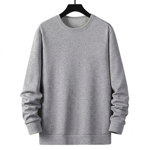Survêtement beige pour homme à demi-zip, manches longues, couleur unie, décontracté, avec poches latérales, fermeture éclair, coupe classique, style automne - Product Image 3