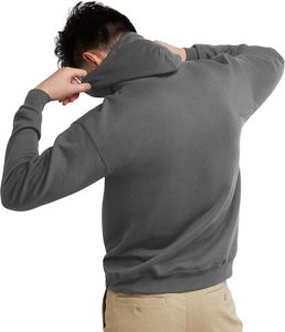 Sweat à capuche pour homme personnalisable, broderie 3D, tissu en coton polaire, décontracté, manches longues, confortable, streetwear, mode d'hiver - Product Image 2