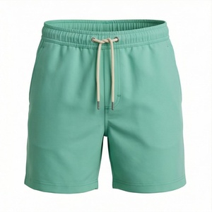 Shorts de bain personnalisés pour l'entraînement en extérieur, caleçons de bain de plage à taille ajustable, tissu respirant, séchage rapide, bas de tenue d'été - Product Image 1