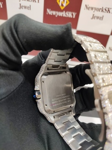 Reloj de Pulsera de Lujo con Diamantes Moissanite VVS de Alta Calidad a Precio de Fábrica para Hombre, Reloj de Acero Inoxidable de 40 mm con Caja - Product Image 4