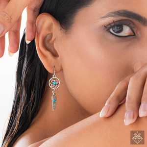 PRAO Boho Dream Leaf Pendientes colgantes Colgantes de moda Dreamy Danglers - Product Image 1