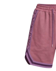 Pantalones Cortos Deportivos para Hombre, Color Rosa Polvoriento y Morado, Transpirables, de Secado Rápido, para Entrenamiento, Gimnasio, Running, Cintura Elástica, Personalizables - Product Image 3