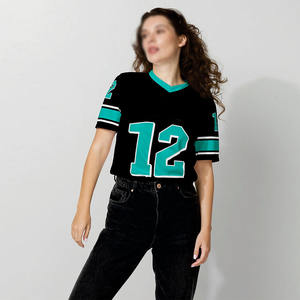 Maillot de football personnalisé brodé, en polyester, séchage rapide, coupe ample, style football américain, vente en gros USA - Offre Spéciale - Product Image 4