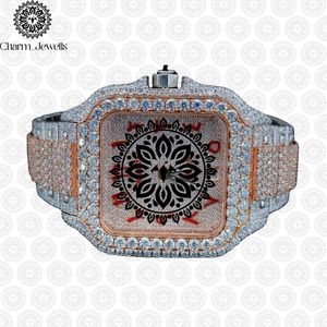 Charm_Jewells Luxury Stainless Steel Rectangle <b>Watch</b> Analog Dial Sapphire Crystal <b>Diamond</b> Bezel Butterfly Clasp Unisex - Product Image 1