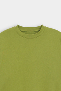 Sudadera de Cuello Redondo para Hombre, Corte Holgado, Color Sólido, Tejido de Algodón, Estilo Casual Otoñal - Product Image 6