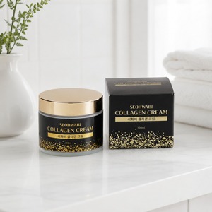 Crème au collagène Golden Glow, crème à l'acide tranexamique, soin anti-âge du visage, crème pour le visage raffermissante, crème éclaircissante pour le visage, crème pour le visage PDRN - Product Image 3