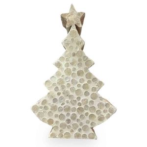 Figurines de sapin de Noël, choix très prisé, décorations de Noël faites à la main, sapins en nacre, figurine de Noël - Product Image 1