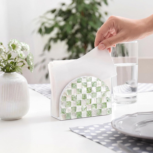 Handcrafted <b>Mother</b> of Pearl inlay Kitchen Napkin Holder Upright Paper Napkin Storage Wholesale Price from Vietnam - Product Image 3