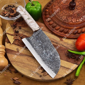 Couteau serbe artisanal personnalisable, forgé, ambidextre, aspect vintage, fonctionnel, en acier inoxydable, avec poignée à prise ferme, OEM OBM - Product Image 5