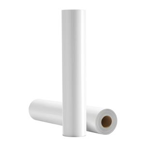Rotolo di Vinile Termotrasferibile Bianco Lucido 12 pollici x 25 piedi, Facile da Tagliare e Sverniciare, Compatibile con Alte Temperature, Materiale PU, Forte Adesione - Product Image 1
