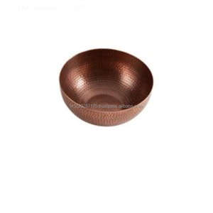 ชามเสิร์ฟอาหารทำจากทองแดงทำมือสำหรับโต๊ะอาหารแบบดั้งเดิมของอินเดียตกแต่งได้อย่างน่าดึงดูด - Product Image 3