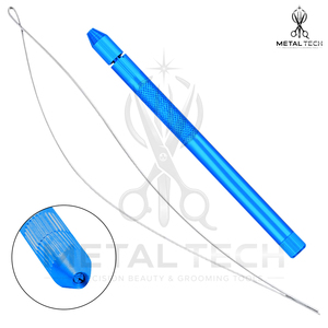 Multi Color Hair Extension Loop <b>Needle</b> Wire <b>Threader</b> Pulling Hook Set for Micro Link Silicone Beads Hair Extensions - Product Image 3