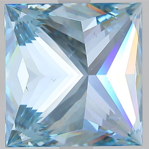 Diamant de laboratoire de 3,0 carats, taille princesse, bleu vif fantaisie, clarté VS, certifié IGI, diamant non monté pour la fabrication de bijoux - Product Image 4