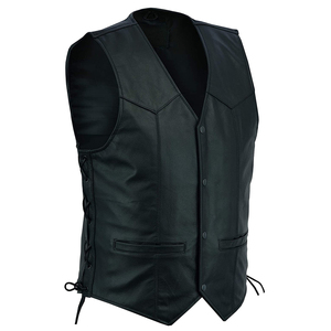 Gilet en cuir style motard pour homme, produit le plus populaire, dernier design, respirant, en gros. - Product Image 2