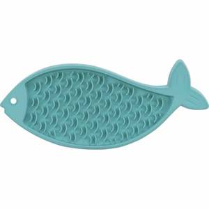 Tapete de Silicona para Mascotas Lick'n'Snack de 28 cm, Color Azul Petrol - Product Image 1