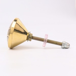 Decorative <b>Metal</b> Cabinet Knob Mother of Pearl Inlay Furniture Drawer Pull Brass Round <b>Cupboard</b> Wardrobe Hardware Handle - Product Image 5