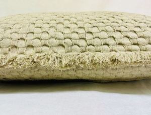 Funda de cojín de algodón con flecos, funda de almohada decorativa del fabricante de la India a precio de mayoreo. - Product Image 3