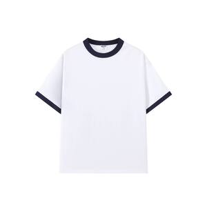 Camiseta Unisex de Algodón con Cuello Redondo, Diseño Moderno con Bloques de Color, Corte Regular, Transpirable, Diseño Personalizado para Hombres y Mujeres, Formal - Product Image 5