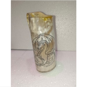 Tazas de Cerveza de Cuerno de Búfalo Natural de la India, de Primera Calidad para Exportación, con Asa, Ecológicas, de Lujo, Personalizadas, en Stock, para Eventos Rústicos y Bodas - Product Image 3