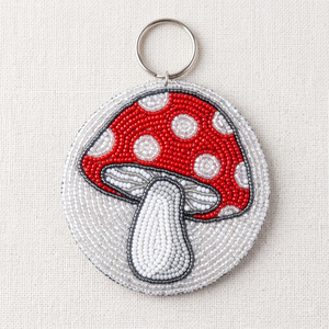 Porte-clés élégant en perles de rocaille fait main, coloré, cadeau tendance, nouveau porte-clés artisanal en perles de rocaille - Product Image 4