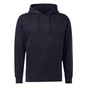 <b>Plain</b> Navy Blue Pullover <b>Hoodie</b>, Unisex Long Sleeve Hooded Sweatshirt for Wholesale - Product Image 1