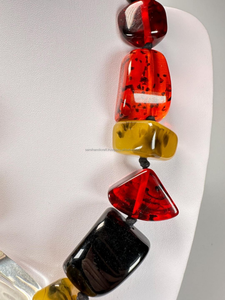 Collier en résine de style romantique polyvalent Designs accrocheurs Chaînes de perles à crochet uniques Accessoire pour colliers à pendentifs de mode - Product Image 3