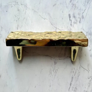 Hammered Metal <b>Bar</b> <b>Pulls</b> in Mosscast Texture Handmade Aluminum Cast Cabinet Handle Modern Metal Rectangle Door <b>Pull</b> Door Handle - Product Image 2