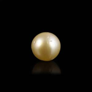 Perle dorée lâche de 6,05 carats, pierre précieuse de luxe pour bijoux fins - Product Image 1
