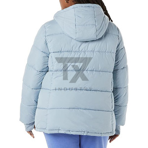 CUSTOMIZED Women's Quilted Diamond Puffer Jacket Winter Coat Long Sleeve Button Down Outerwear with Pockets - Product Image 2