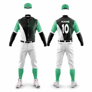 Name Numbers Printed Design Softball Uniform Kits Sports Training Men Practice Wear Personalized <b>Baseball</b> Player Uniform - Product Image 4