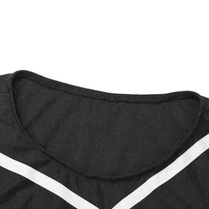 Al por mayor: Traje de calentamiento sexy para espectáculos de baile, para adultos, estilo animadora, mezcla de lana/seda, con logo frontal estampado por transferencia térmica, de secado rápido - Product Image 5