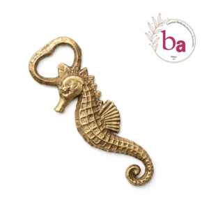 ที่เปิดขวดรูปม้าน้ำวินเทจทำจากเหล็กหล่อ ยี่ห้อ Beads Art Ba ใช้ซ้ำได้ เหมาะสำหรับงานปาร์ตี้และใช้ในบ้าน - Product Image 1