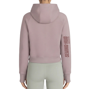 Nouveau style – Sweat à capuche court 100 % coton pour femme – Décontracté, streetwear, épaules tombantes, respirant, écologique, tricoté - Product Image 2