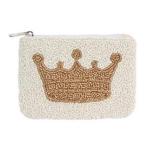 Monederos Tradicionales con Cuentas, Bordado Blanco con Cuentas de Semillas, Calidad de Exportación, Venta al por Mayor, Intrincado y Hecho a Mano, Uttar - Product Image 1