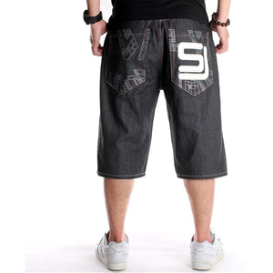 Shorts en jean délavé personnalisés style streetwear vintage coupe ample en coton – Fournisseur OEM - Product Image 2