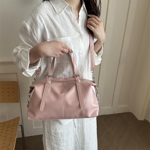 Women CUSTOM Brand PU <b>Leather</b> Trendy Satchel Tote Solid Color Handbags Large Capacity From Rajasthan - Product Image 4