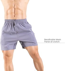 Men's Running Breathable Workout Gym <b>Athletic</b> Shorts Woven Fitness Custom Logo 5 Inch Casual Man Sportswear Shorts - Product Image 3