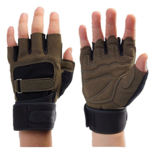 Wholesale Black Gym Fitness <b>Gloves</b> | Custom Logo Durable Padded Sports <b>Gloves</b> | Breathable Weightlifting <b>Gloves</b> - Product Image 4