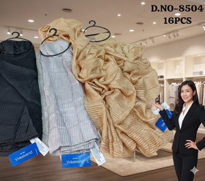 คอลเลคชั่นผ้าคลุมไหล่หรูหราแบบจีบสำหรับวันหยุดสุดสัปดาห์ |   ผ้าคลุมศีรษะและฮิญาบเนื้อผ้านุ่มแบบย่น สำหรับงานพิธีการและสวมใส่ในชีวิตประจำวัน - Product Image 3