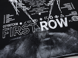 First Row American Street Style Cotton T-<b>shirt</b> Oversized Vintage Wash, <b>Black</b> & White Custom Print Short Sleeve - Product Image 5