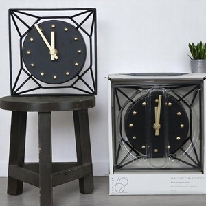 Premium Quality Black Metal <b>Table</b> <b>Clock</b> Stylish Modern Desk Timepiece Elegant Home Office Decor And Bedroom Side <b>Table</b> Accent - Product Image 3