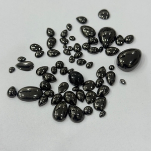 Shungite Naturelle Premium Russe, Cabochons de Formes Mixtes, Pierres Précieuses Noires Riches en Carbone, Taille Libre, Shungite Non Traité, Vente en Gros pour Bijoux - Product Image 3