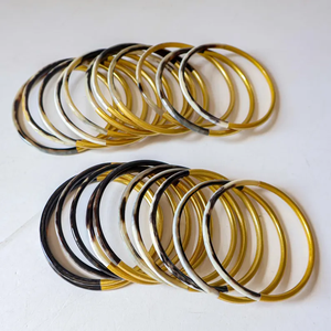 Pulsera de cuerno de búfalo, brazaletes de cuerno de buey auténtico, juego de pulseras de cuerno LUCKY de Perfect Enterprises - Product Image 5