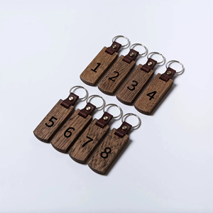 Wide Style Wooden <b>Key</b> Chains Chunky Design Wooden <b>Key</b> Chains Bold Finish Wooden <b>Key</b> Chains <b>Custom</b> Factory Wholesale Item Use - Product Image 1