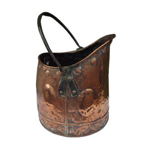 Seau à charbon antique élégant en métal lourd avec poignée, nouveau design, seau à cendres en métal galvanisé - Product Image 4