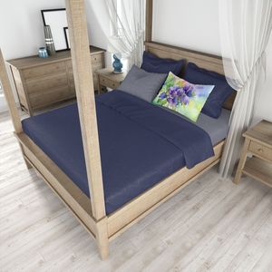 Nueva Jersey violeta acuarela ilustraciones decorativas funda de almohada ligera y súper suave fácil cuidado funda de cojín de tamaño estándar - Product Image 4